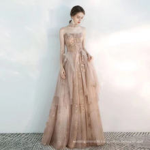 2021 fall newest style strapless floor-length women party evening dress